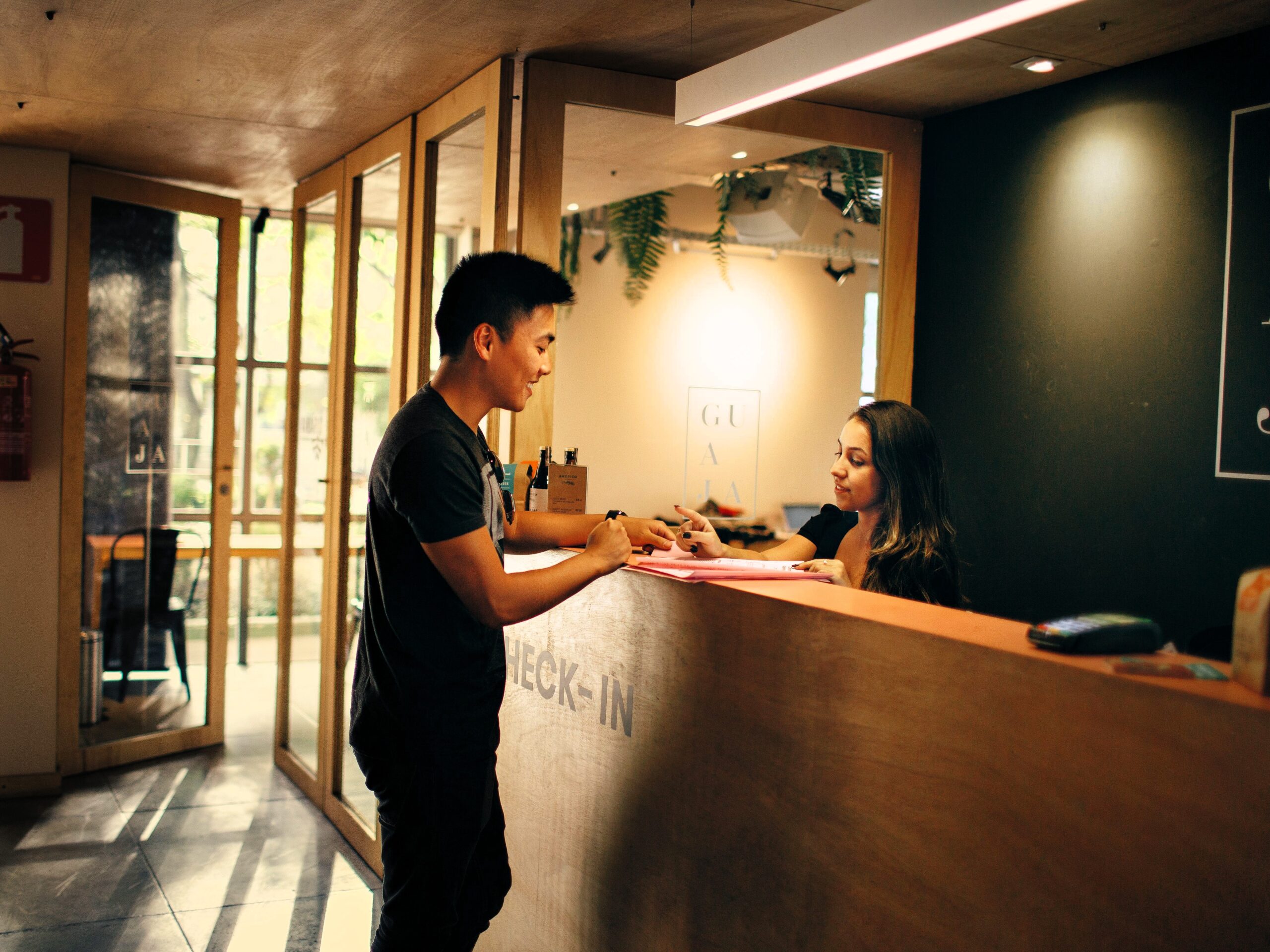 hotel reservation for visa applications featuring a booking guest